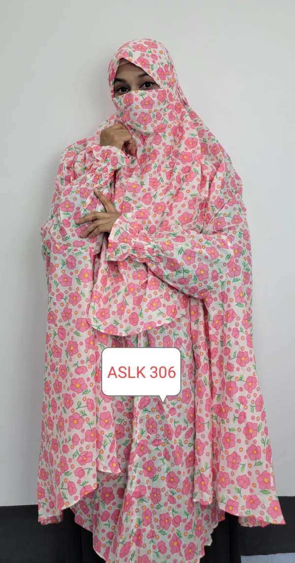 Aaira semi long cotton khimaar 306