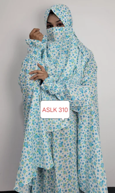 Aaira semi long cotton khimar 310