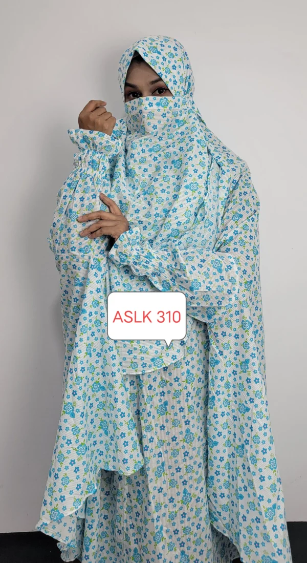 Aaira semi long cotton khimar 310