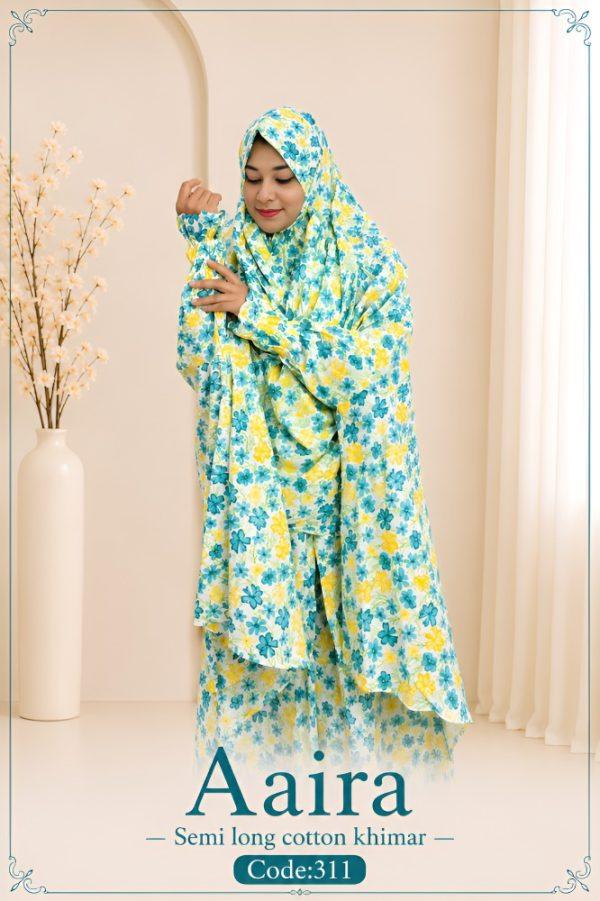 Aaira semi long cotton khimar FM Fashion World