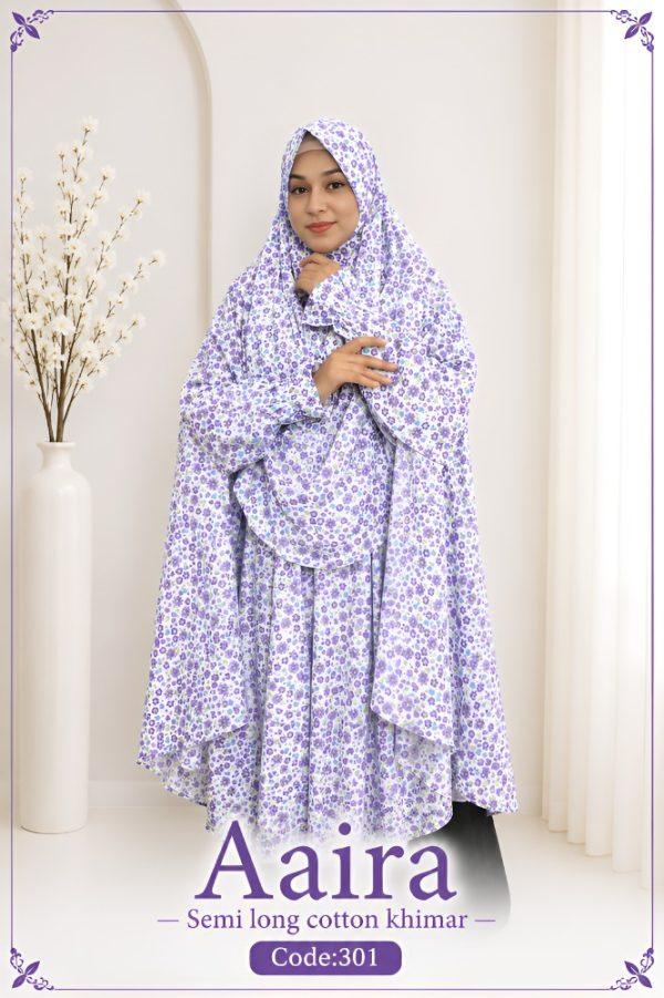 Aaira semi long cotton khimar FM Fashion World