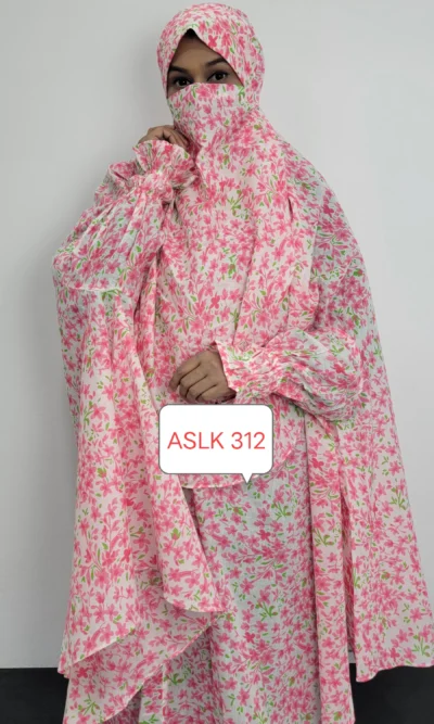 Aaira semi long cotton khimar 312