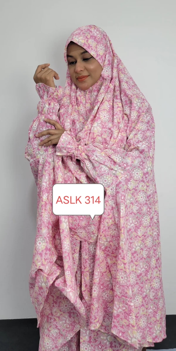 Aaira semi long cotton khimar 314