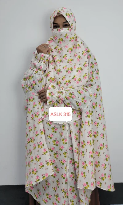 Aaira semi long cotton khimar 315