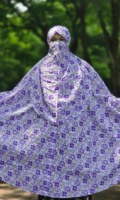 Aaira semi long cotton khimar 317