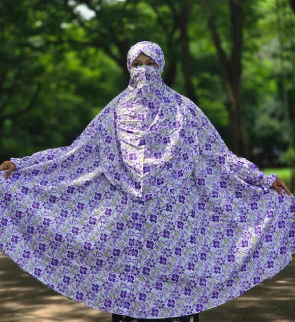 Aaira semi long cotton khimar 317