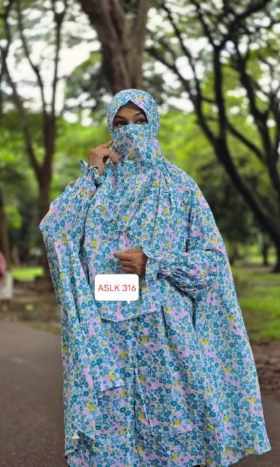 Aaira semi long cotton khimar 316