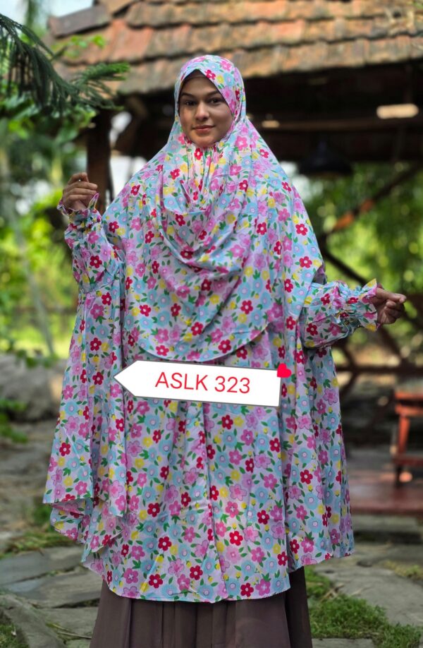 Aaira semi long cotton khimar 323