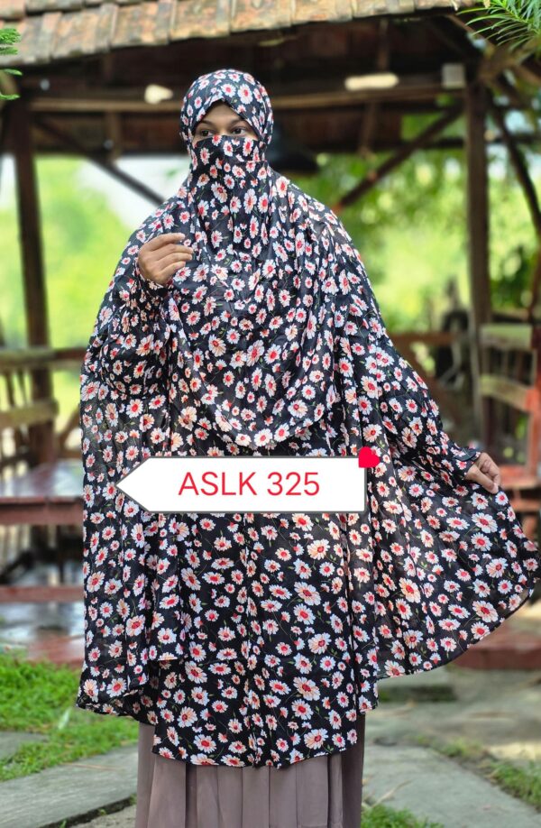 Aaira semi long cotton khimar 325
