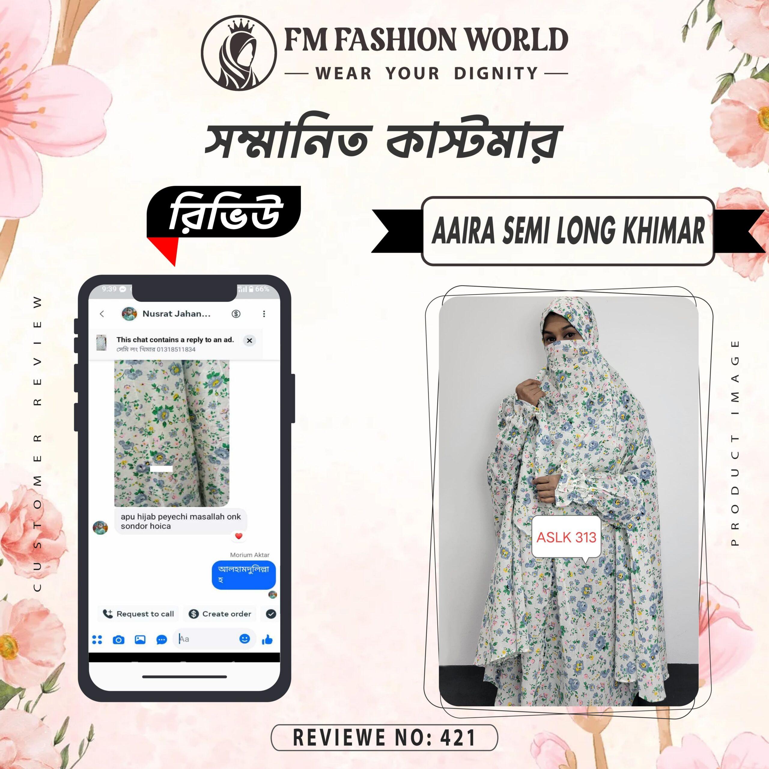 Aaira semi long khimar 10