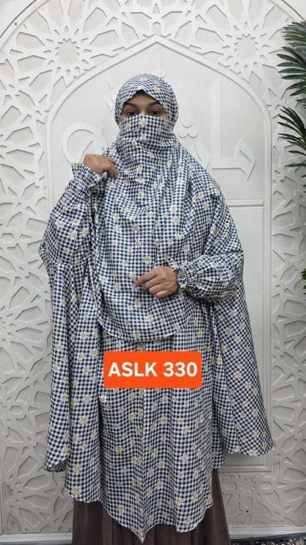 Aaira semi long cotton khimar 330