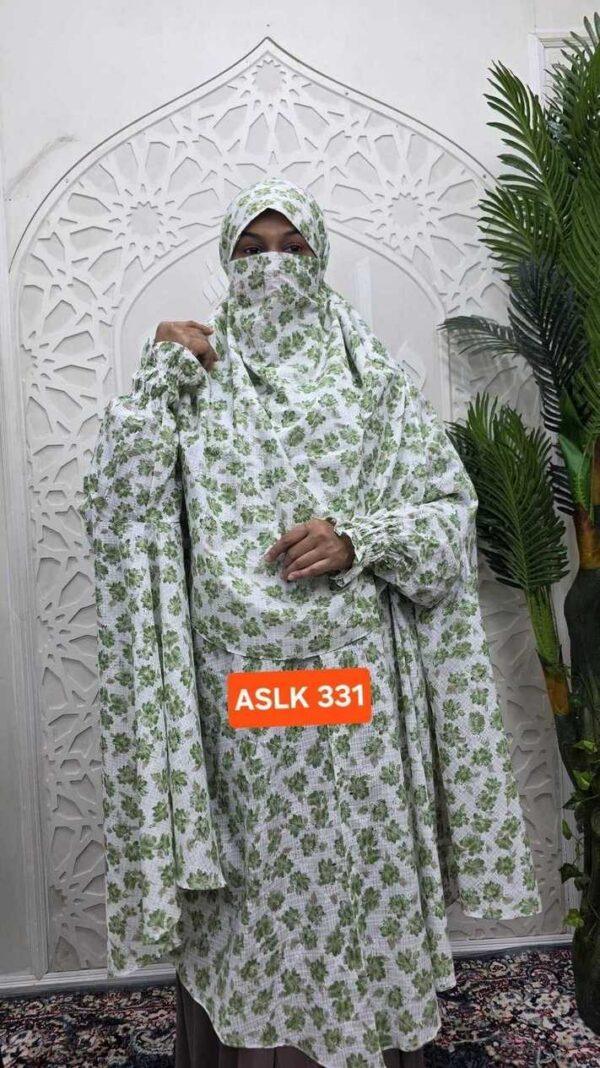 Aaira semi long cotton khimar 331