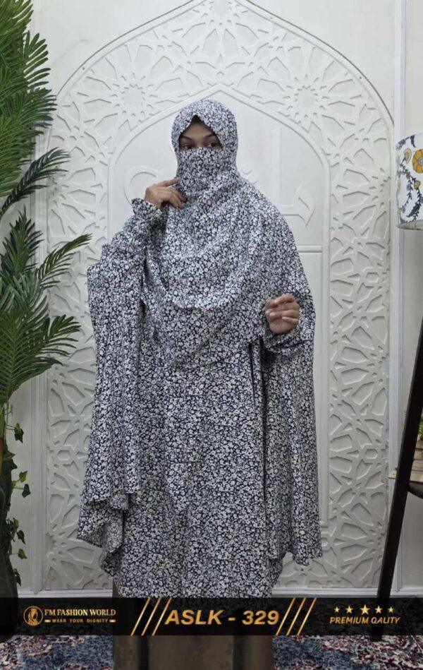 Aaira semi long cotton khimar 329